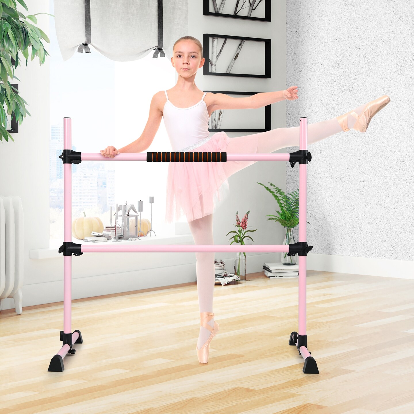 Portable Ballet Barre with Adjustable Height