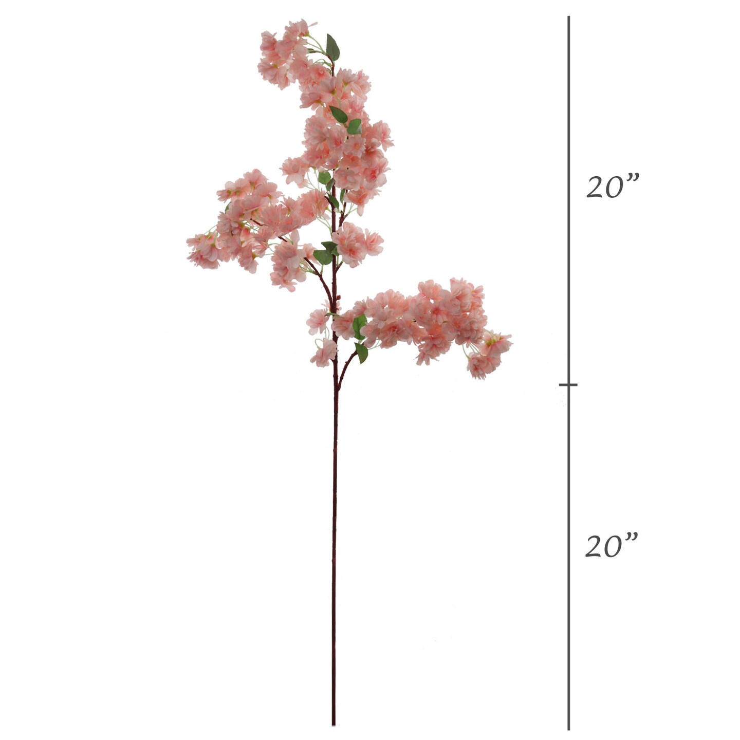 3-Pack Pink Cherry Blossom Stems Lifelike Silk Flowers for Bouquets, Vases & Home Decor