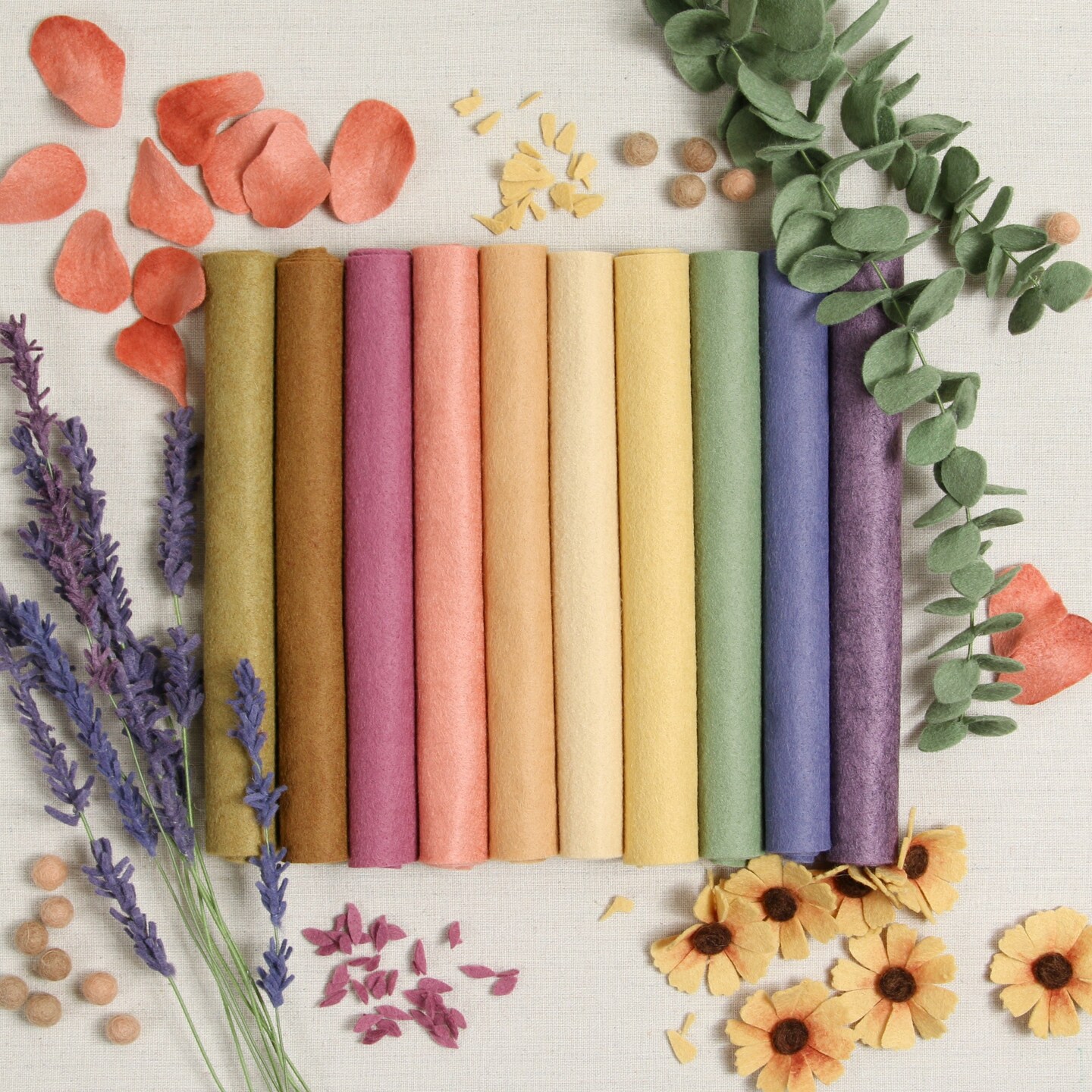 FabricLA Felt Fabric – 36” Wide – 1.6mm Thick Felt Roll for DIY, Sewing, Crafts & Decorations
