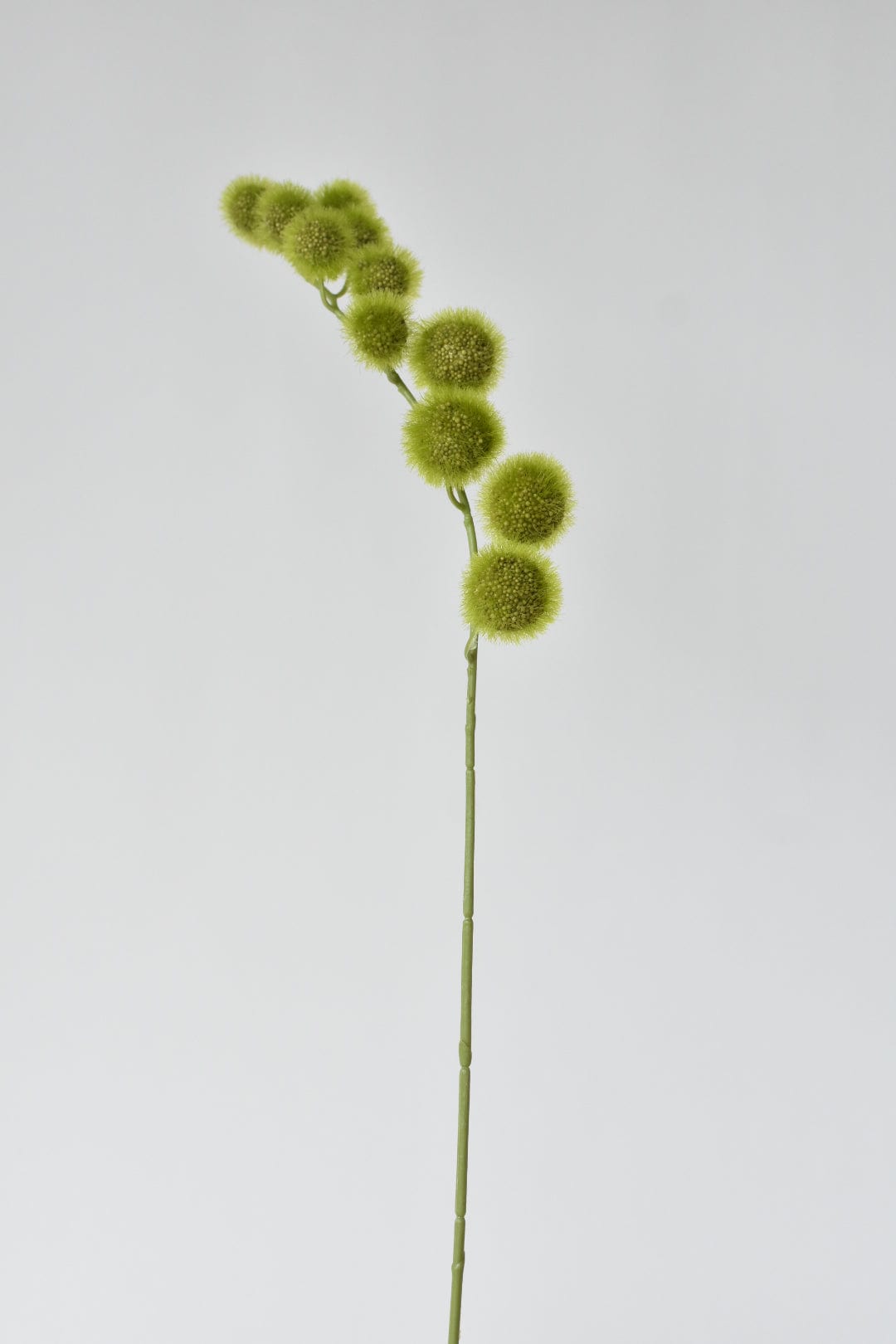 32&#x22; Faux Fuzzy Green Ball Branch