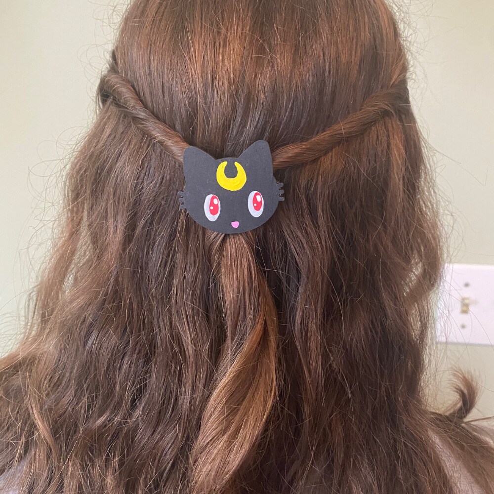 Sailor Moon Luna Clip Barrette Anime Hair Accessories Cute Accessories Gifts for Her Gifts for Friends Lobster Claw Clips MakerPlace by Michaels