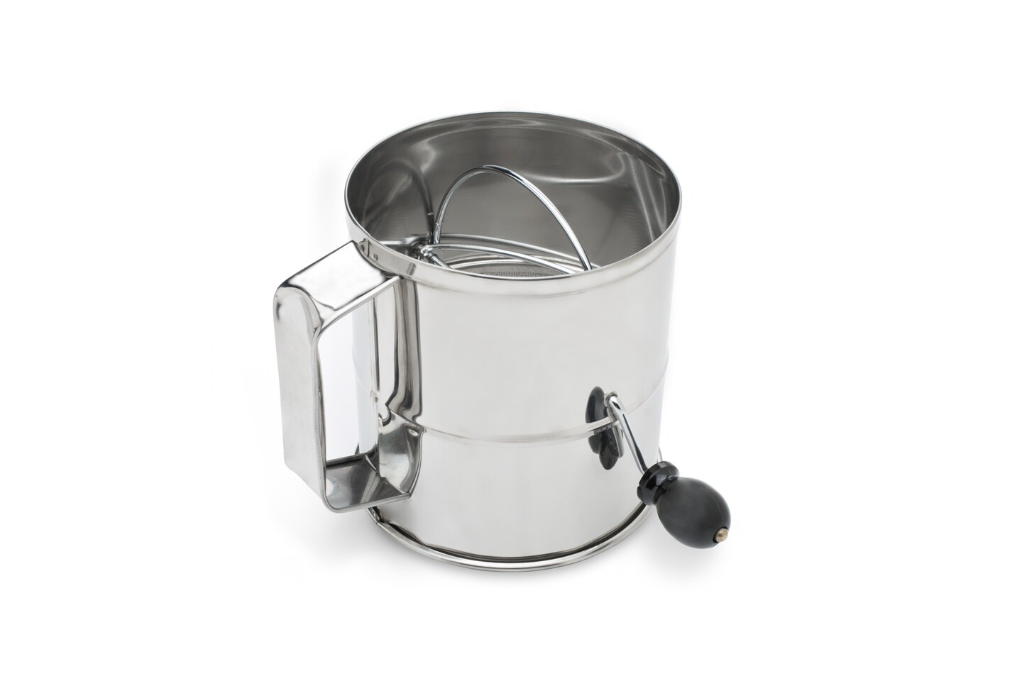 Silver Flour Sifter 8 Cup