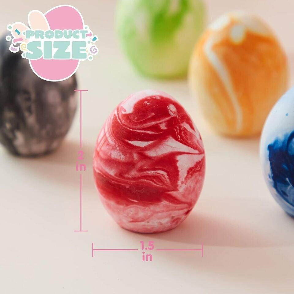 28 Pcs Easter Sidewalk Chalk Eggs Set Easter Eggs Chalks Easter Gifts for Kids