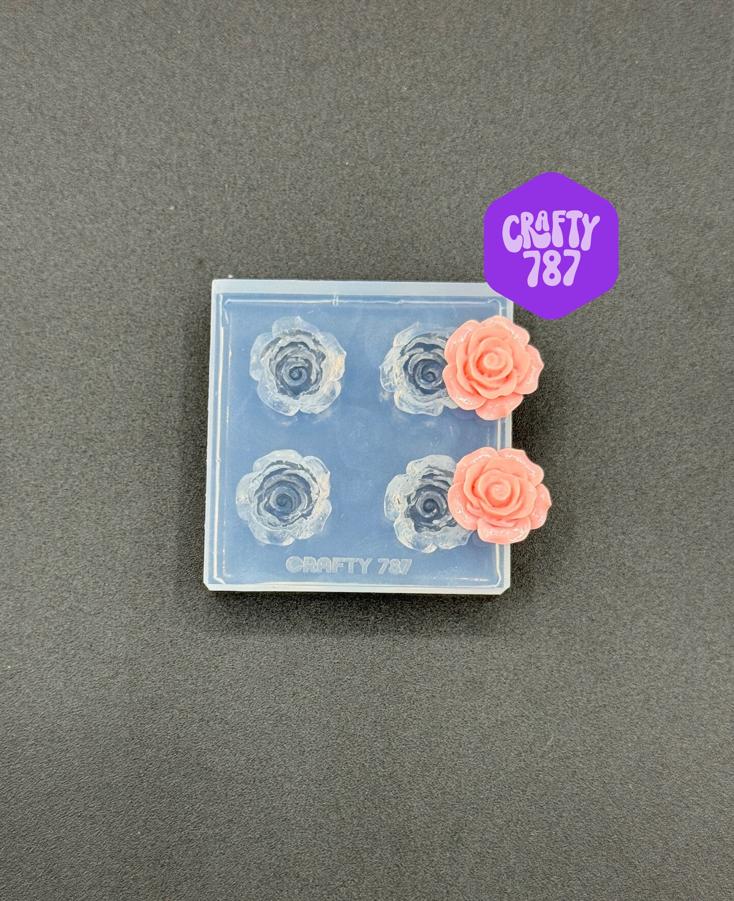 Rose 2D Silicone Mold 20mm