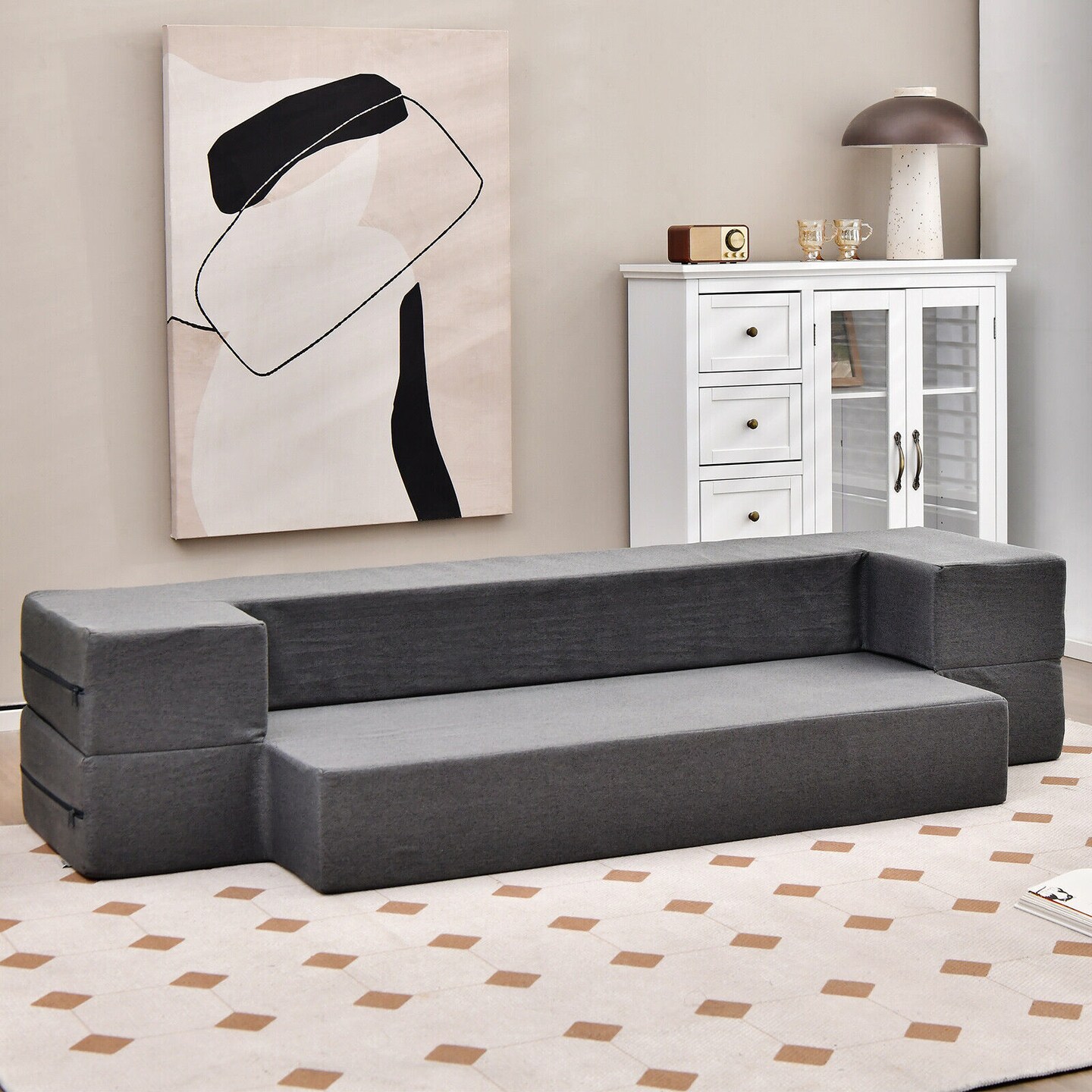 Convertible Folding Sofa Bed With Washable Cover
