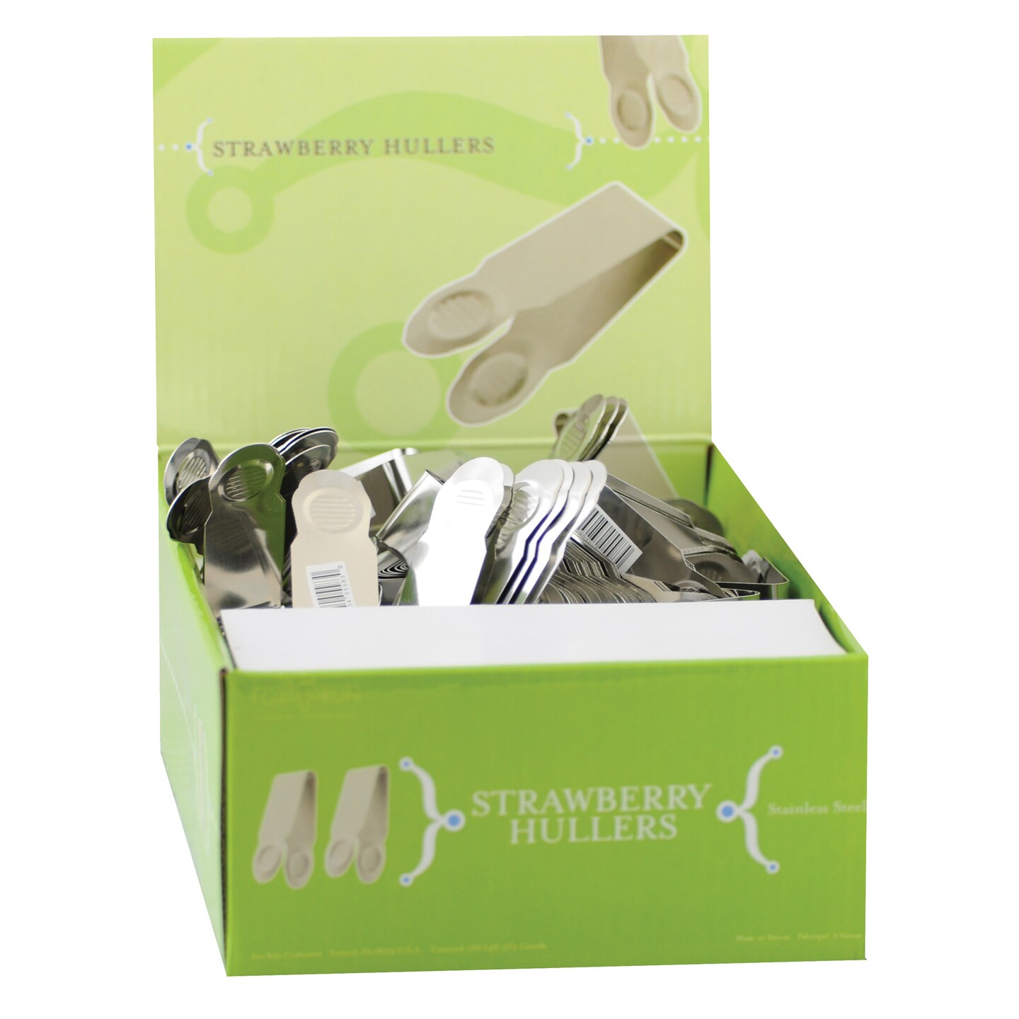 Silver Strawberry Huller 72 per Box