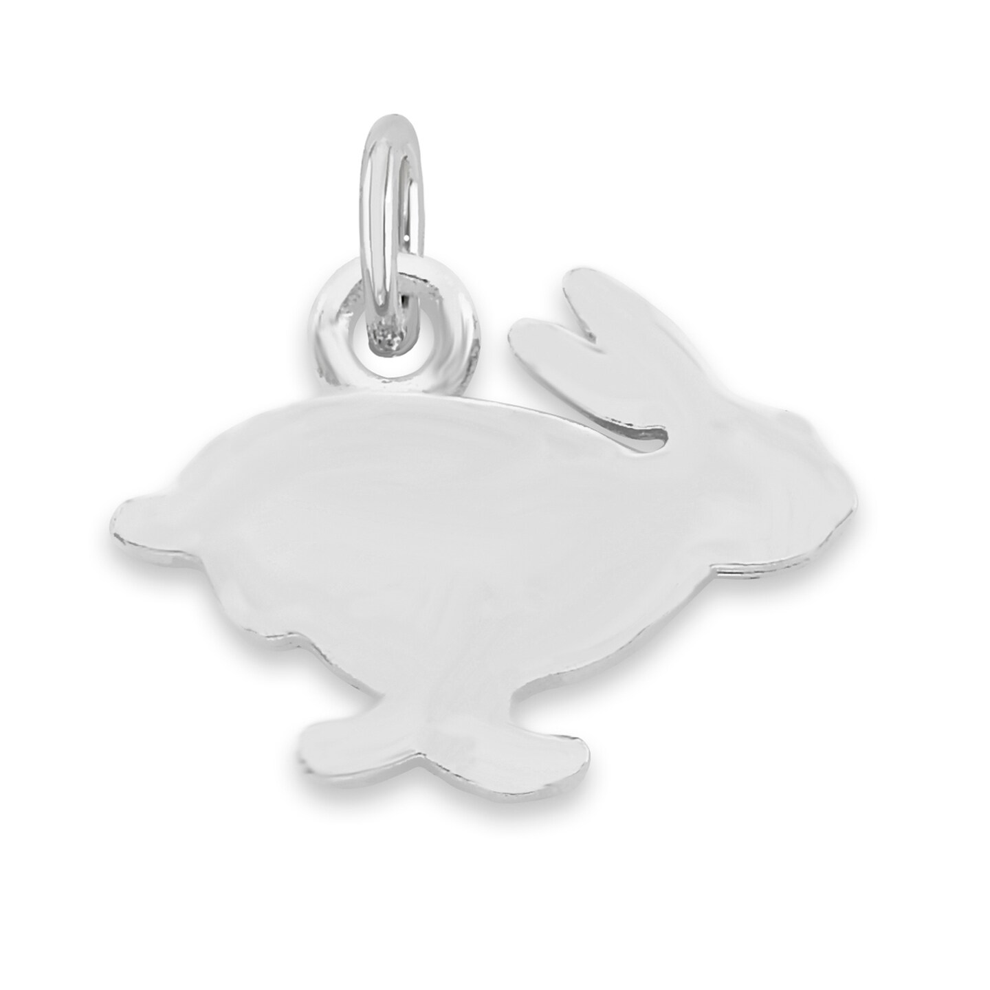 925 Sterling Silver Rabbit Charm - Micro Charm to attach to Charm ...