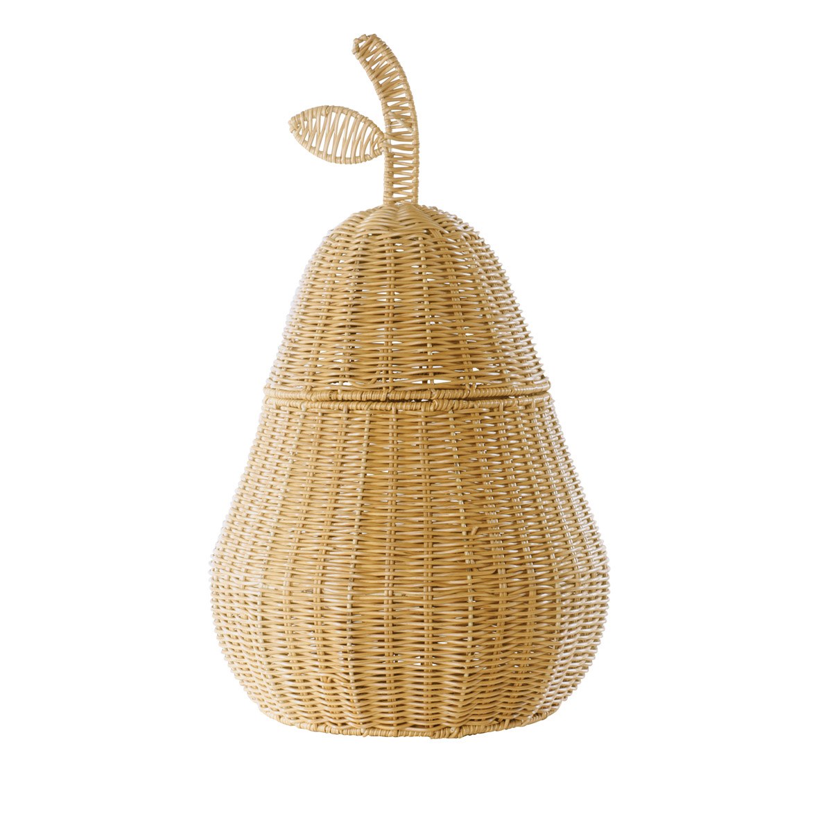 Kaplan Early Learning Company Pear Washable Wicker Floor Basket