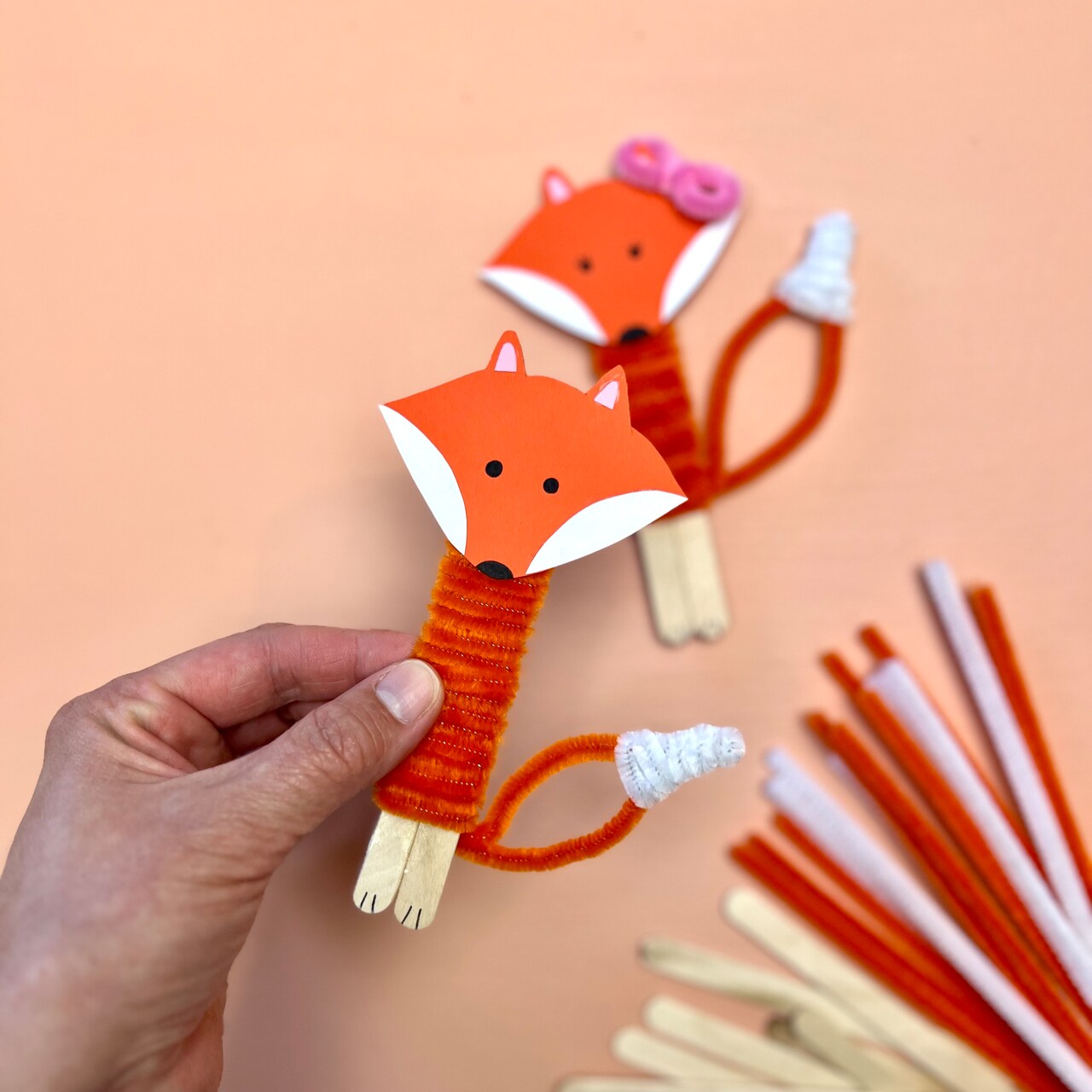 Kids Club: Craft Stick Fox