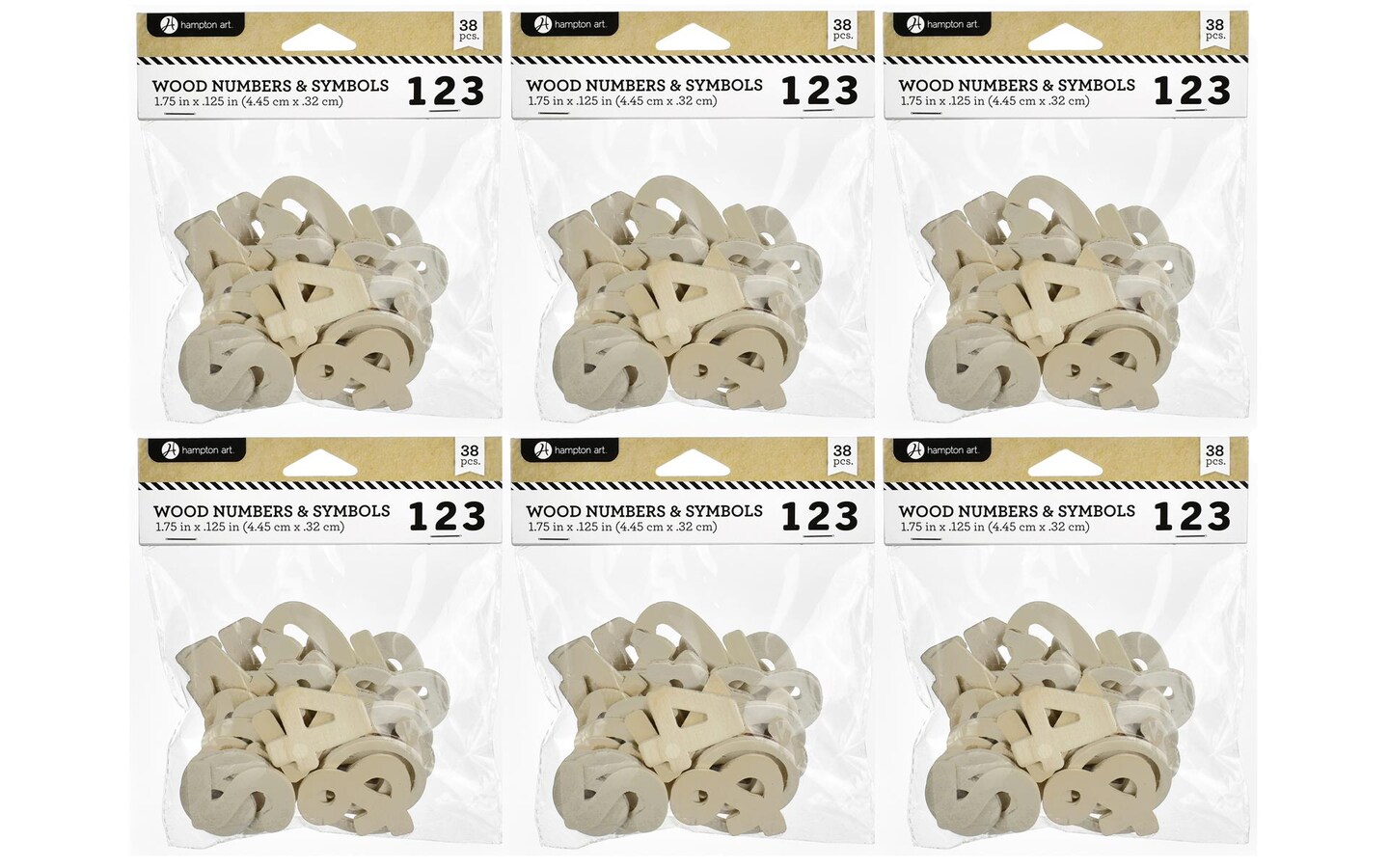Leisure Arts Bundle Wood Numbers 228pc