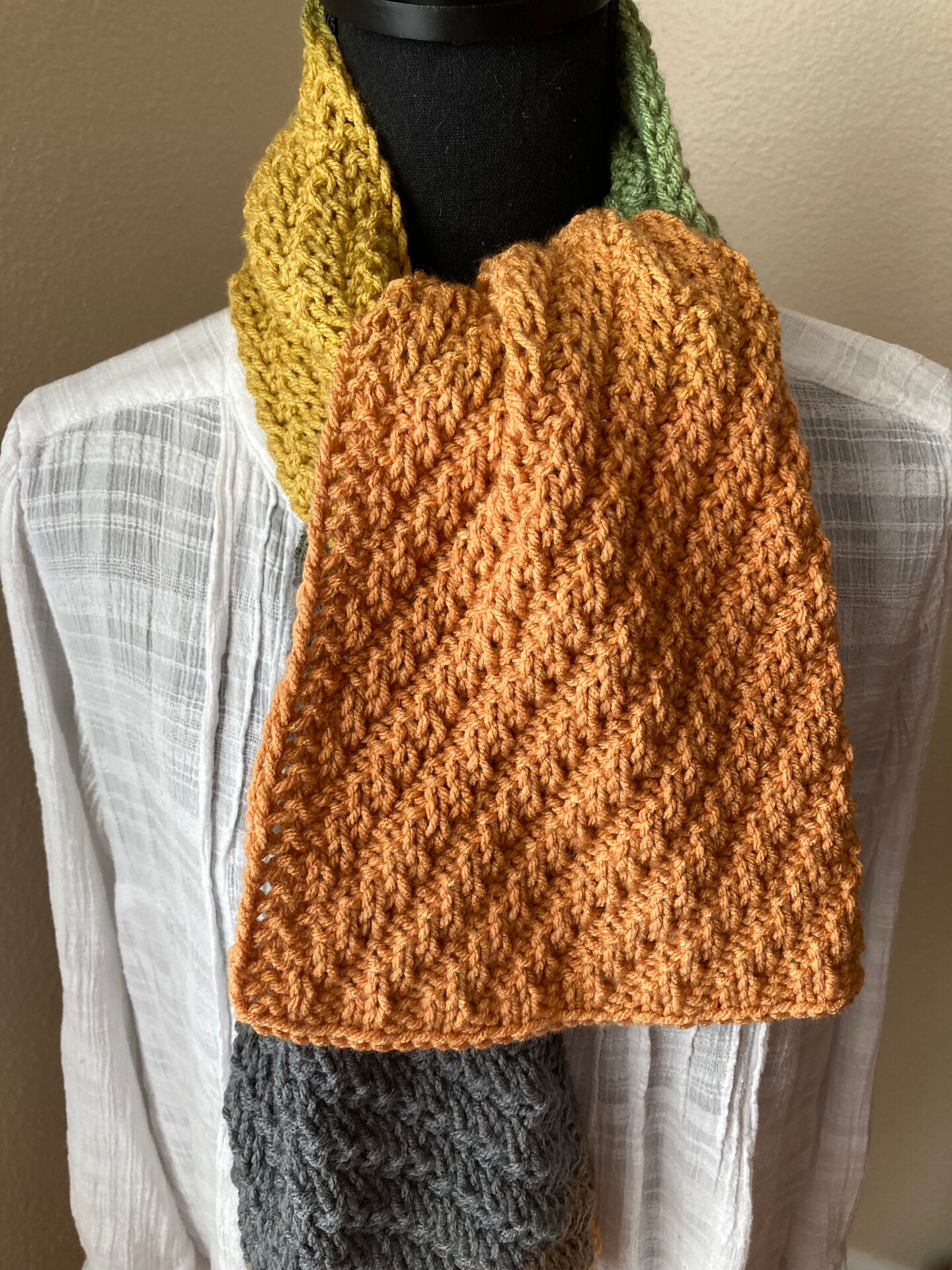 Multicolor Hand Knit Scarf | MakerPlace by Michaels