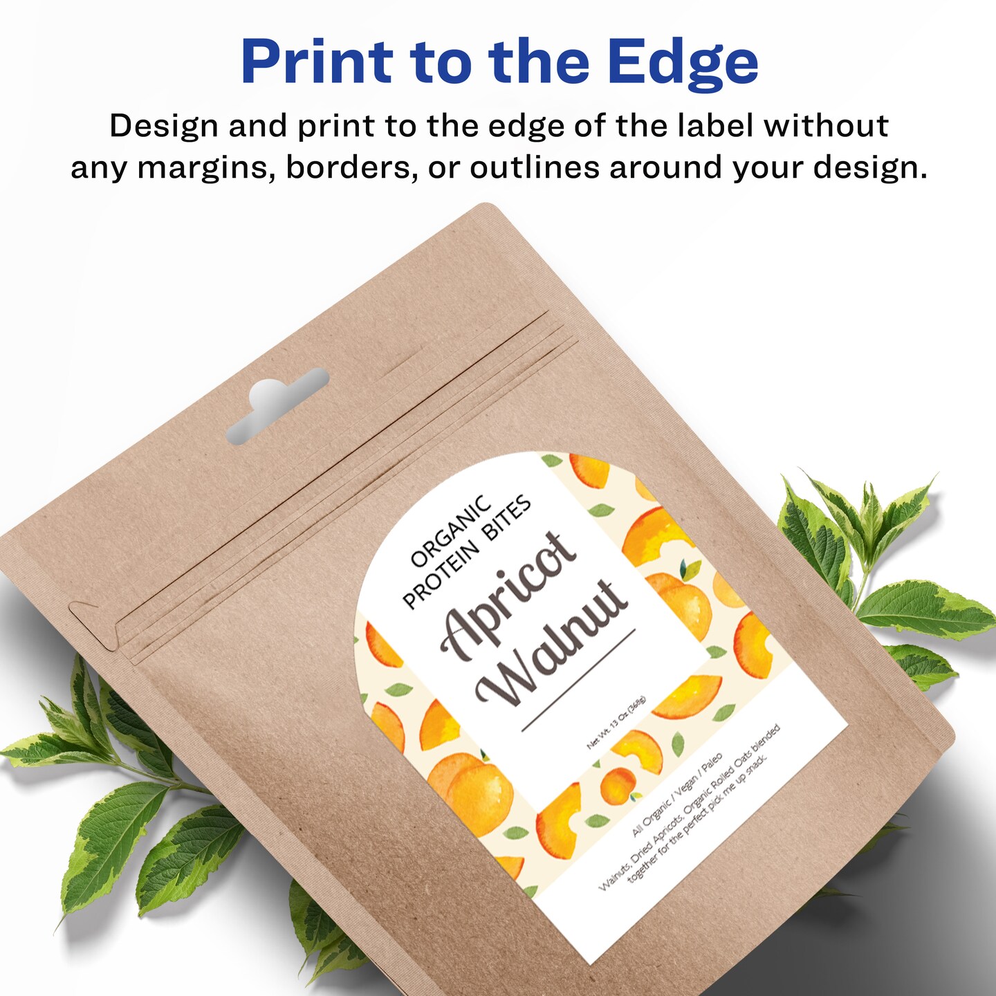 Avery Water-Resistant Arched Labels, Sure Feed, Print to the Edge, Textured Matte, 3-1/2&#x22; x 4-3/4&#x22;, 40 Labels (22826)