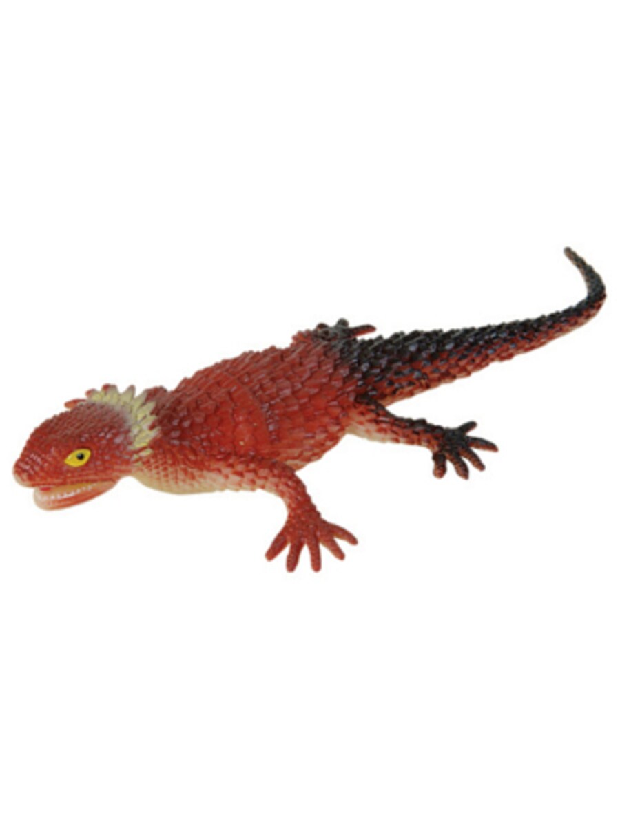 Red PVC Soft Plastic Reptile Lizard Decoration