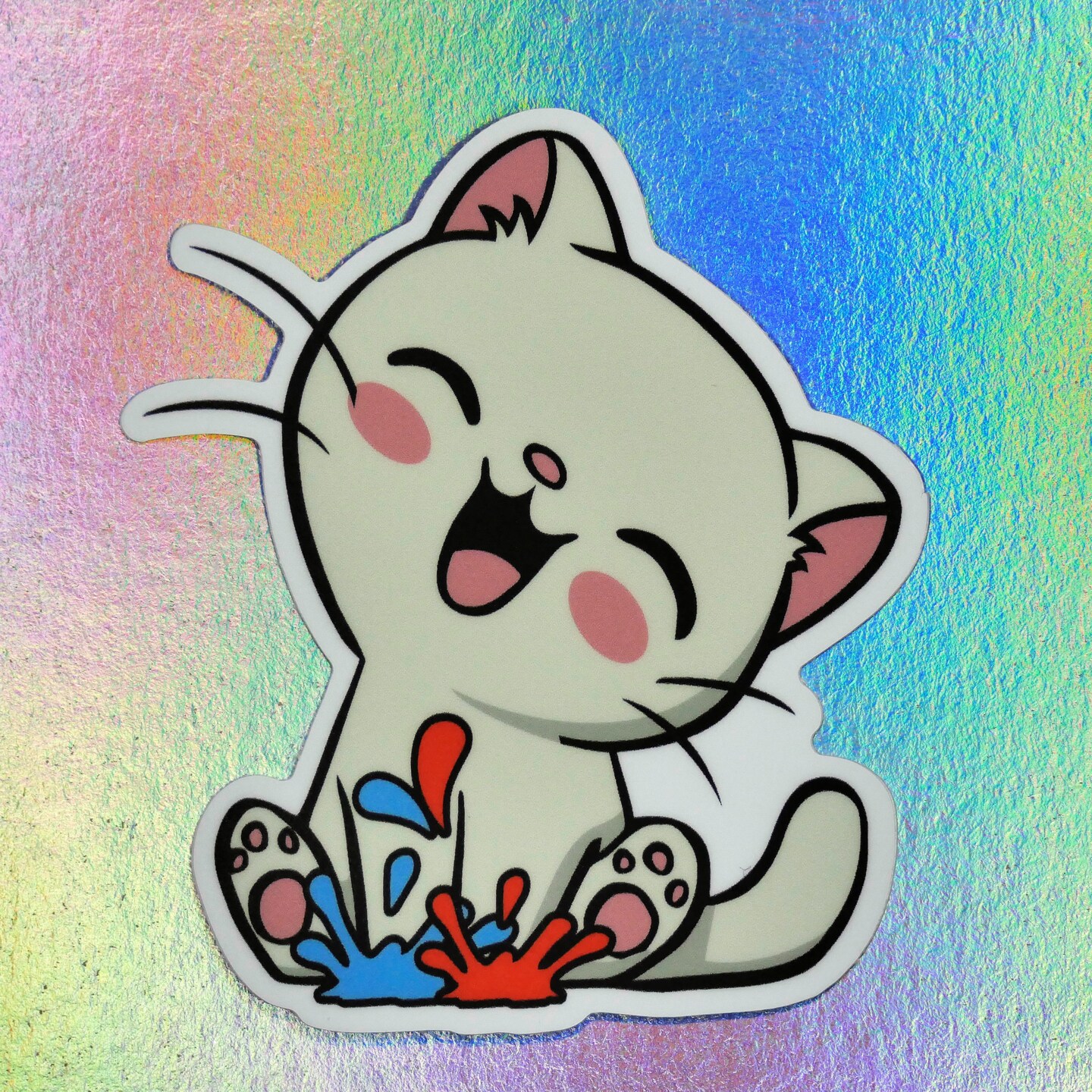 Kawaii Cat Spilled Water Pull Chain - Cute Ceiling Fan Accessory