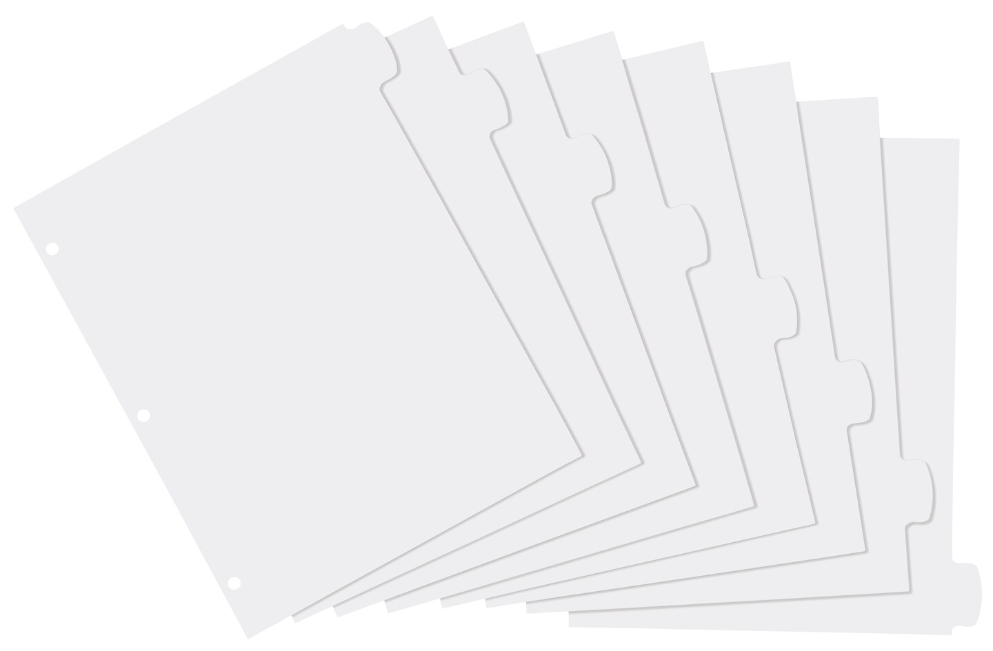 Avery Big Tab Write & Erase Durable Plastic Dividers for 3 Ring Binders, 8-Tab Sets, White, 3 Binder Divider Sets (01743)