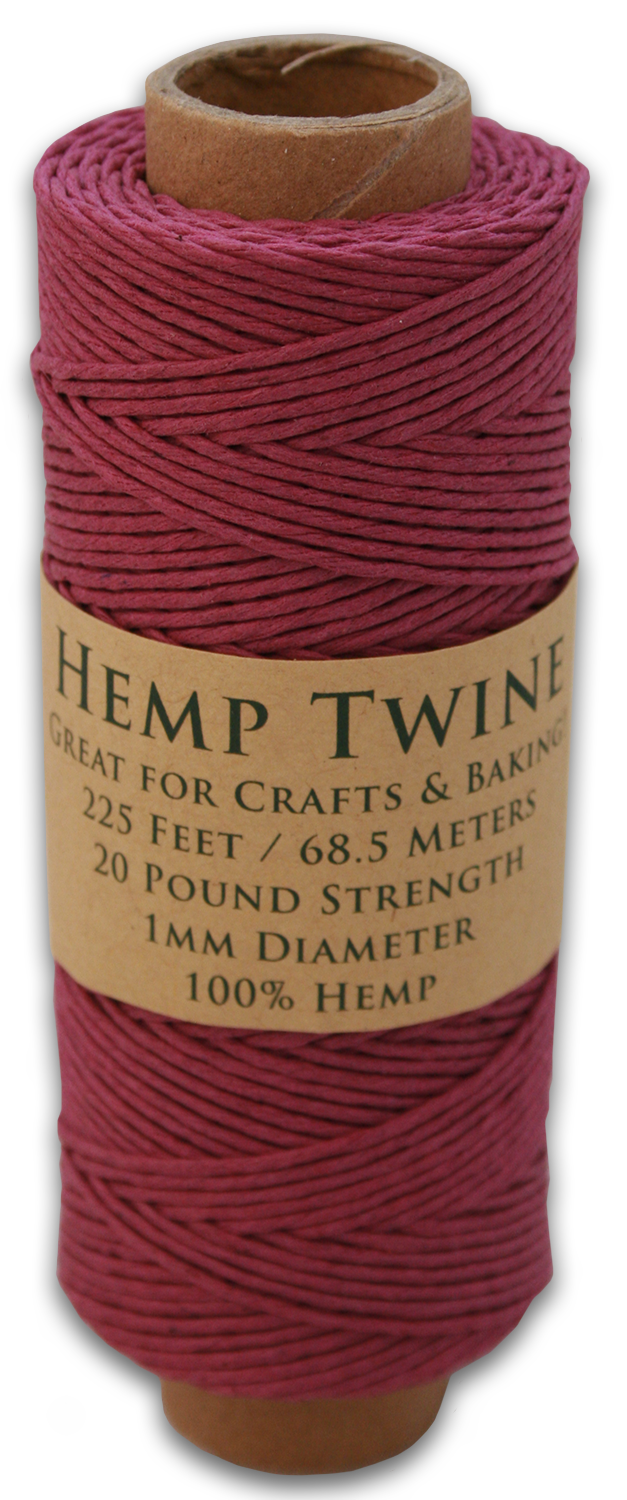 Hemptopia, Hemp Twine Spool, 225ft, All Natural, Multiple Colors