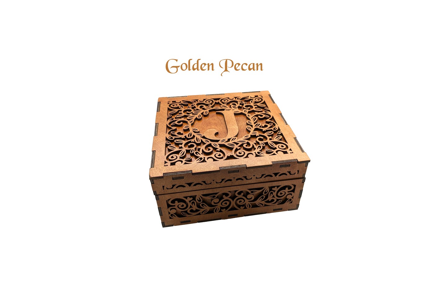 Handmade Wooden Monogram Box with Fitted Lid MakerPlace by Michaels