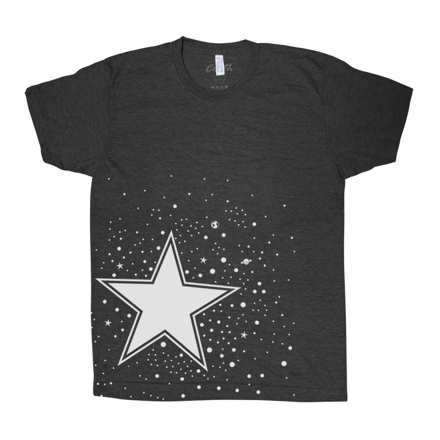 トップス Peerplessure star graphic tee black M Star Tshirt, Mens T-shirt, Graphic Tee, Galaxy Shirt, Unisex T