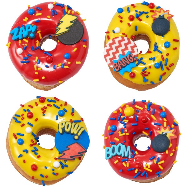 Superheroes Royal Icing Decoration 12ct