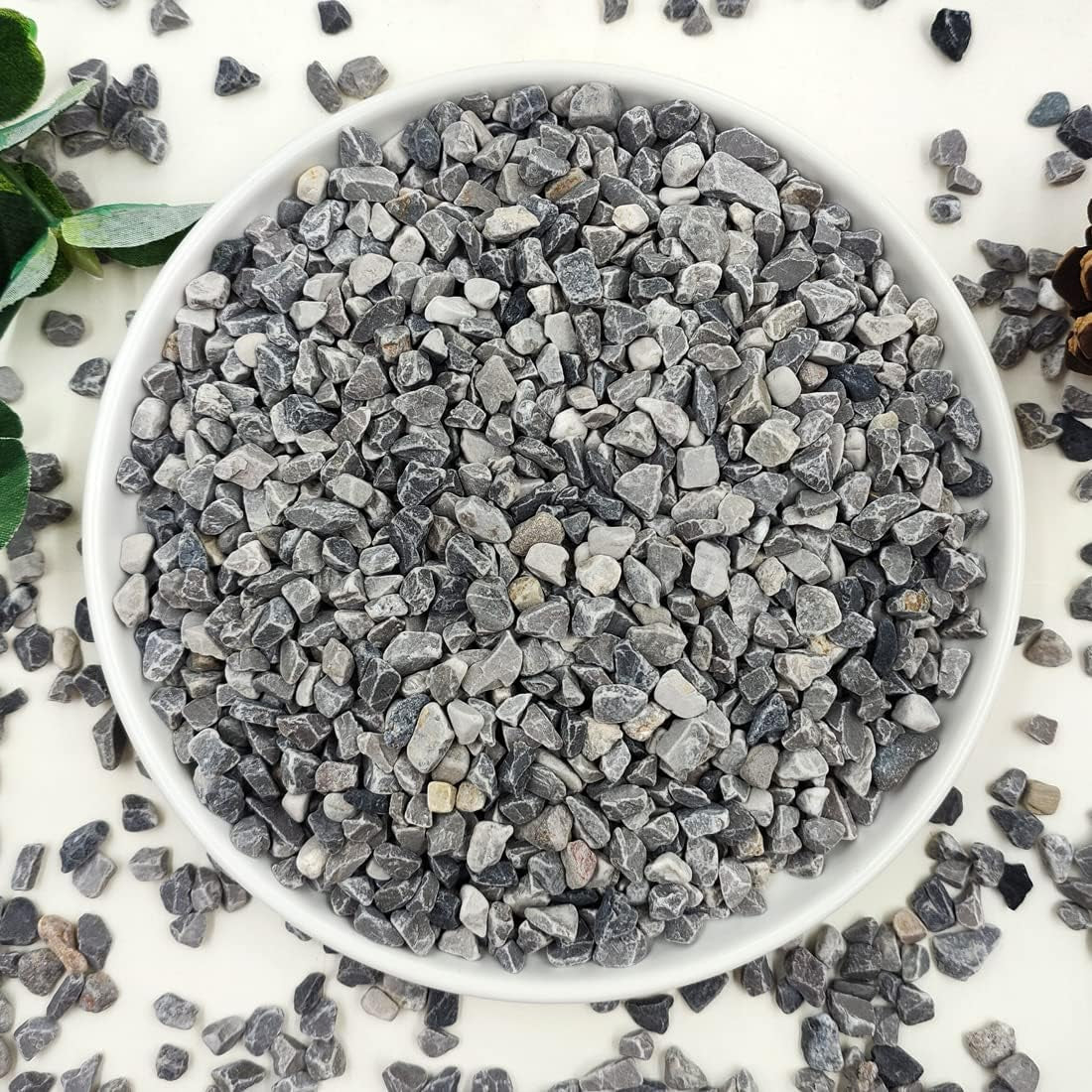 2LB Succulent and Cactus Gravel Pebbles, 1/5 Inch Natural Decorative Polished Stones, River Rocks for Vases, Aquariums, Terrarium and Outdoor Gardening, Mixed Color