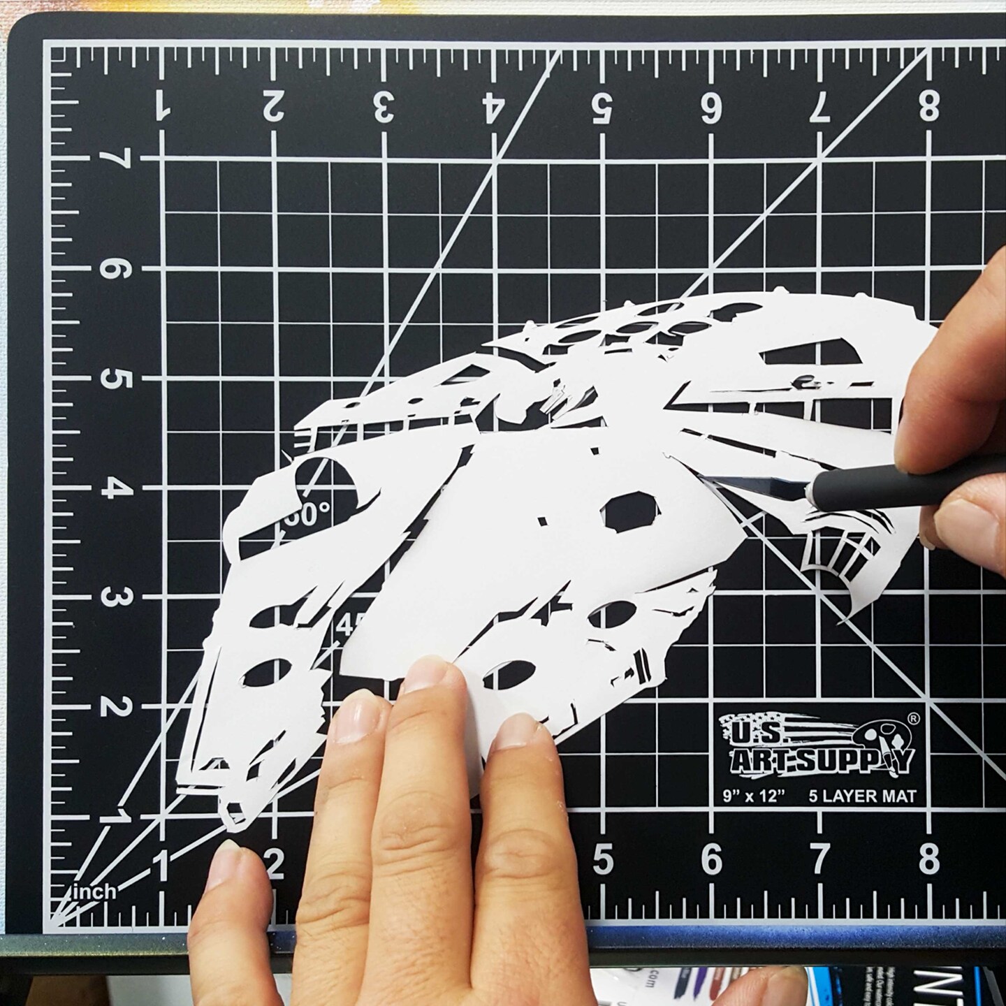 9" x 12" Self-Healing Cutting Mat 5-Ply (2 Pack) - Double-Sided Pink/Blue Craft Mat, Non-Slip Cutting Mats for Crafts, Sewing, Quilting, Scrapbooking