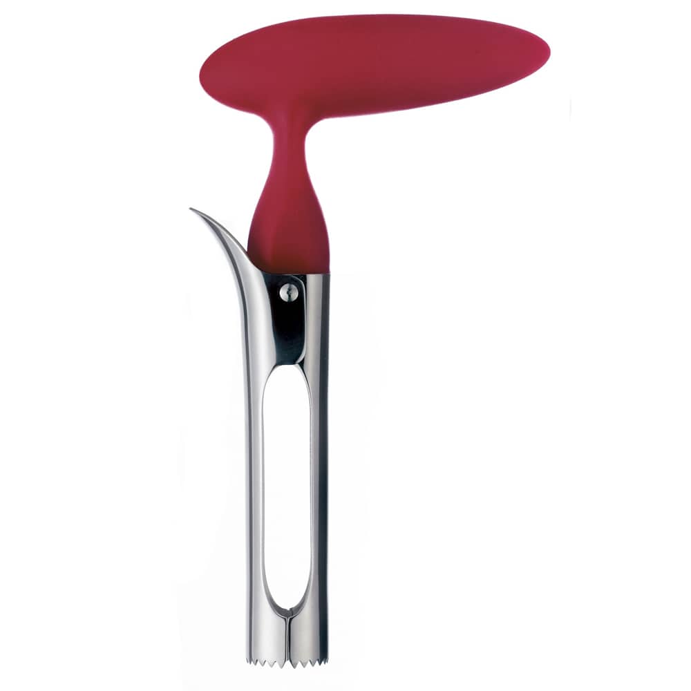 Cuisipro Apple Corer Handy Tool Ergonomic Handle Lever Release Red