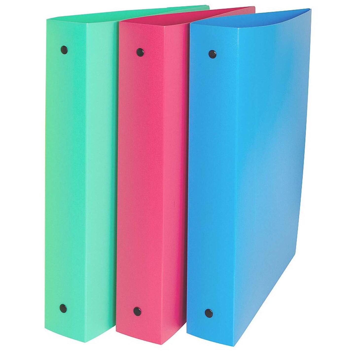 3-Ring Binder, 1.5&#x22; Capacity, Assorted Tropic Tones, Pack of 3