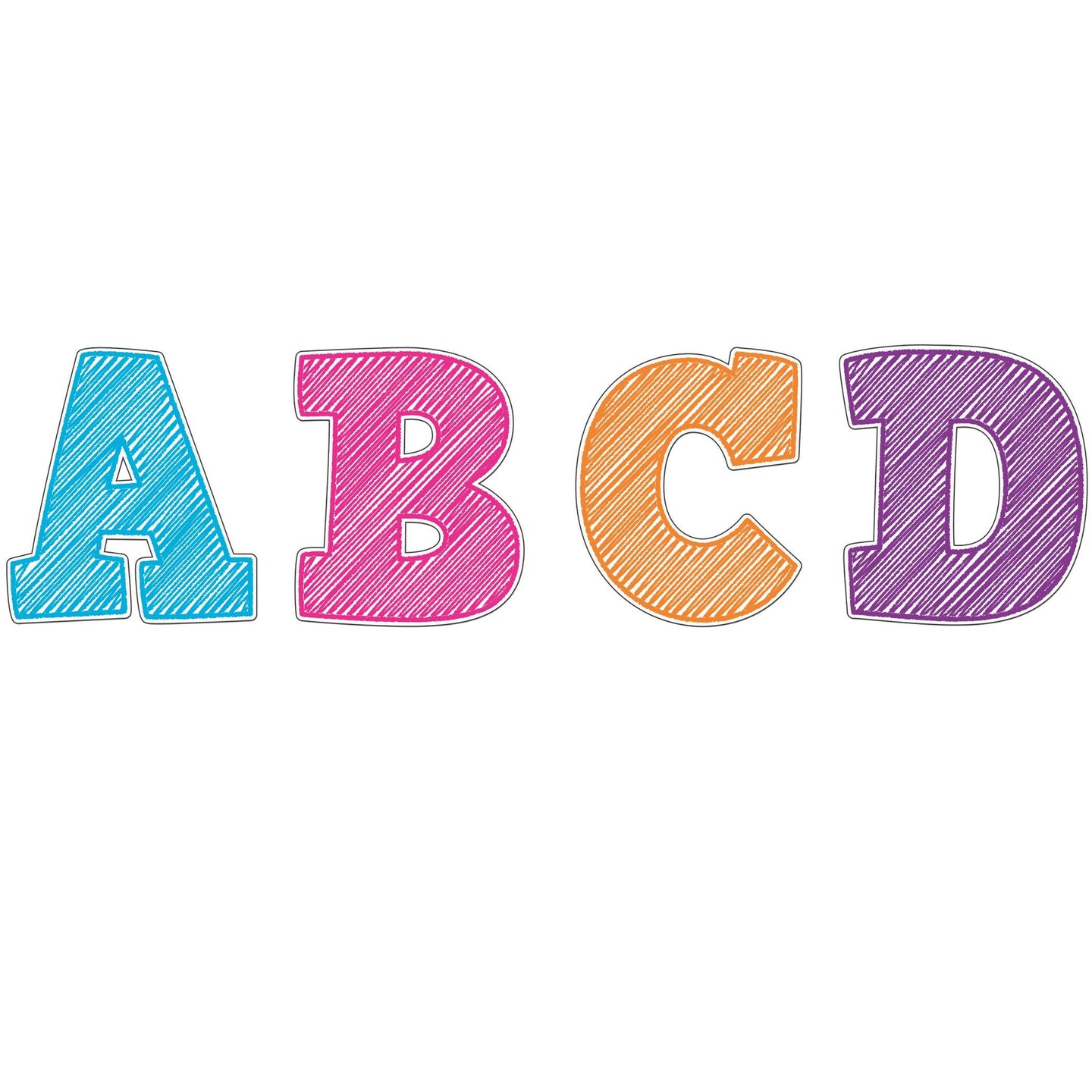 Scribble Bold Block 3&#x22; Magnetic Letters