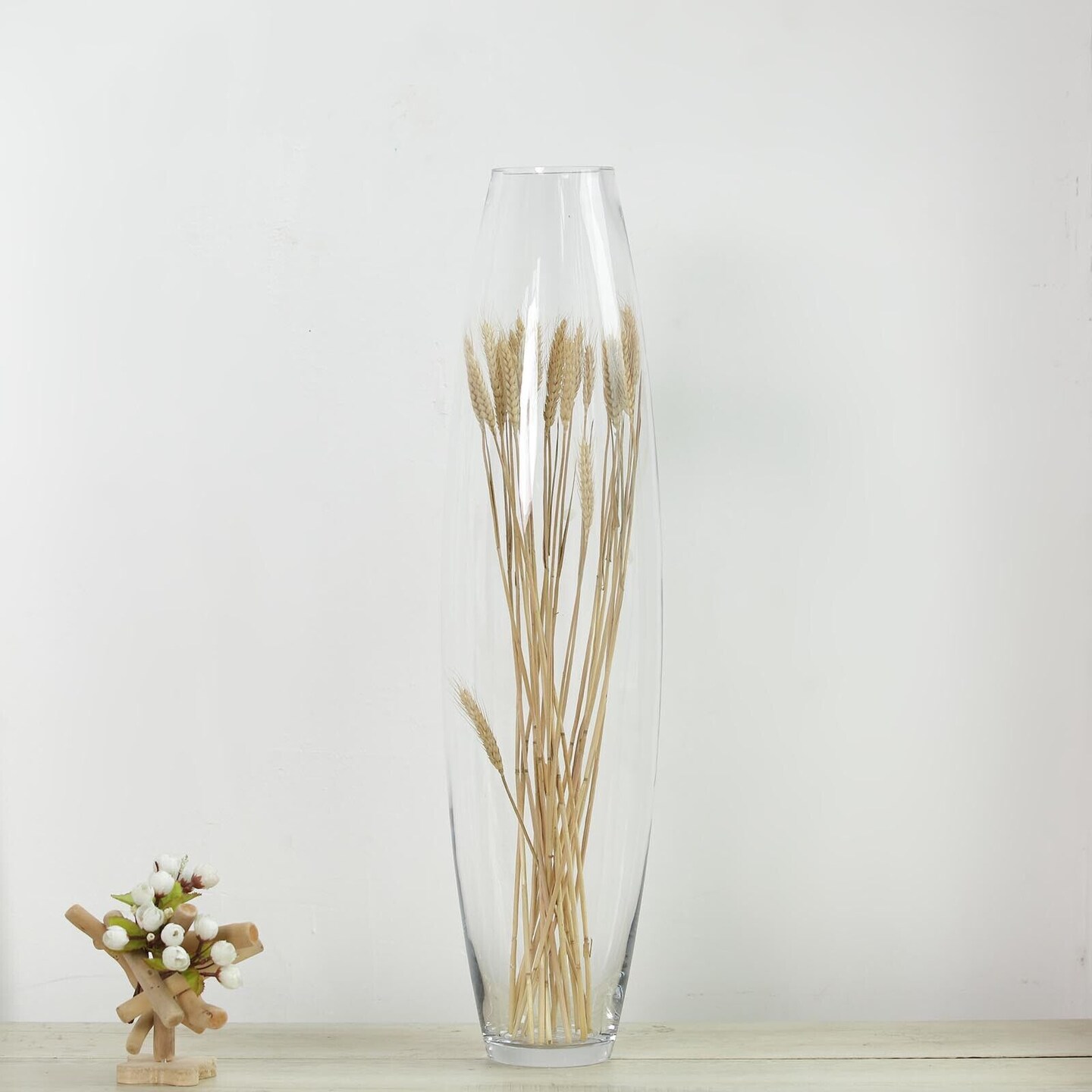 CLEAR 31&#x22; tall Cylindrical Glass Vase Wedding Party Centerpieces