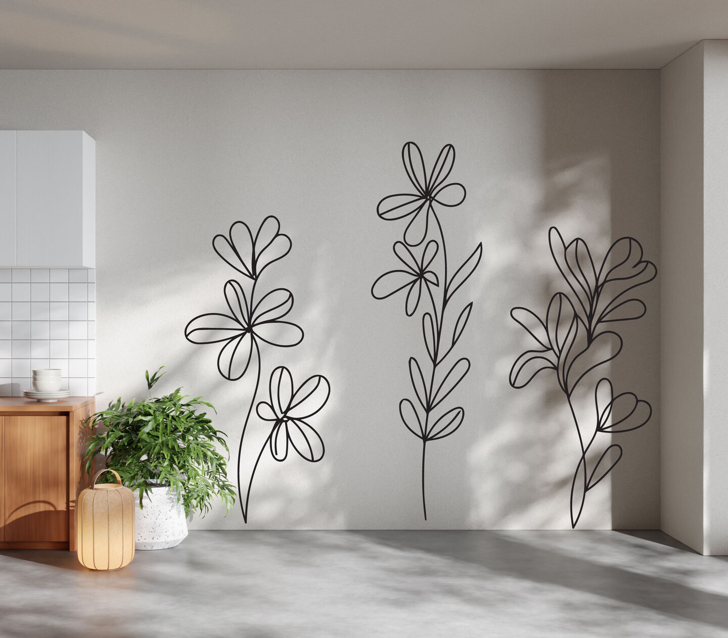 Minimal Floral Vinyl
