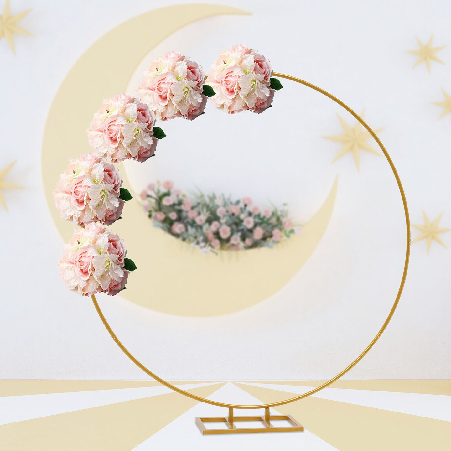 Kitcheniva Flower Display Frame Round Wedding Arch