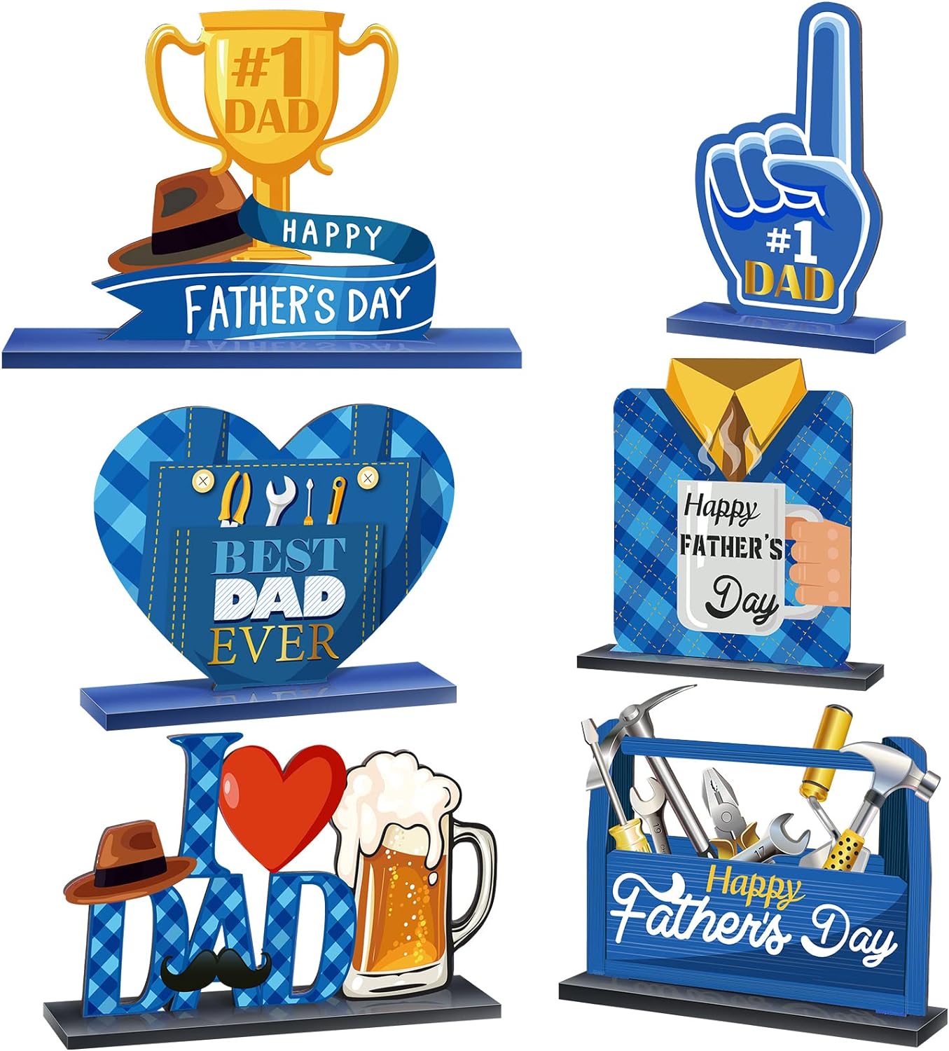 Adorning Father&#x27;s Day Table Centerpiece Decoration 6 pcs