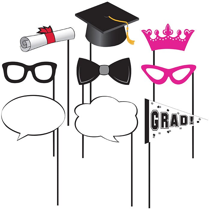 Graduation Photo Props, 10 ct