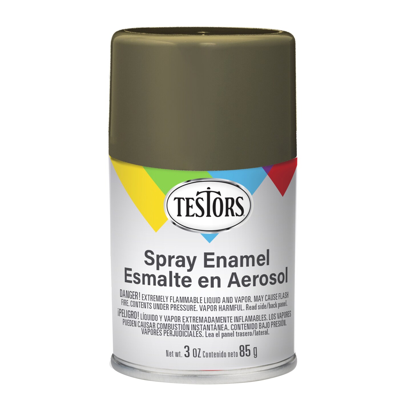 Testors All Purpose Spray Enamel 3oz-Flat Olive Drab