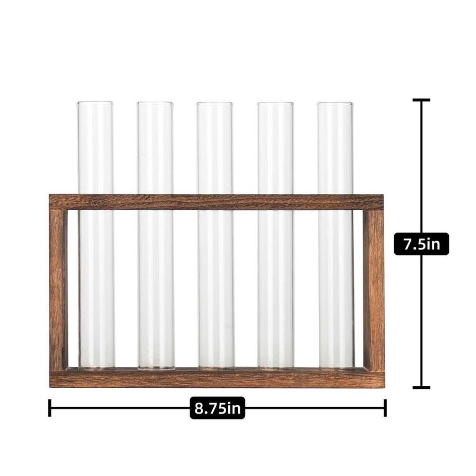 Test Tube Stand Decor Flower Vase