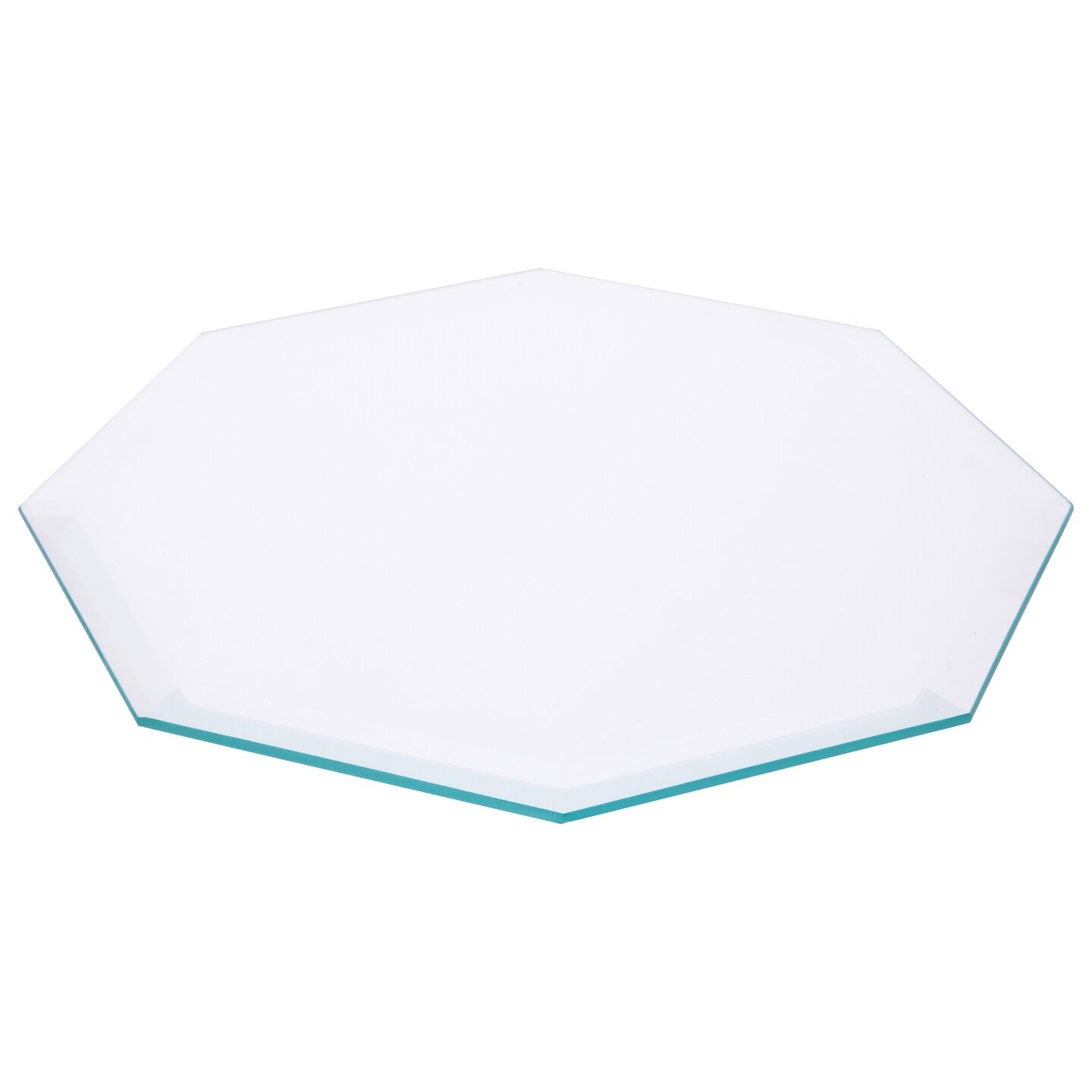 Plymor Octagon 5mm Beveled Clear Glass, 8 inch x 8 inch