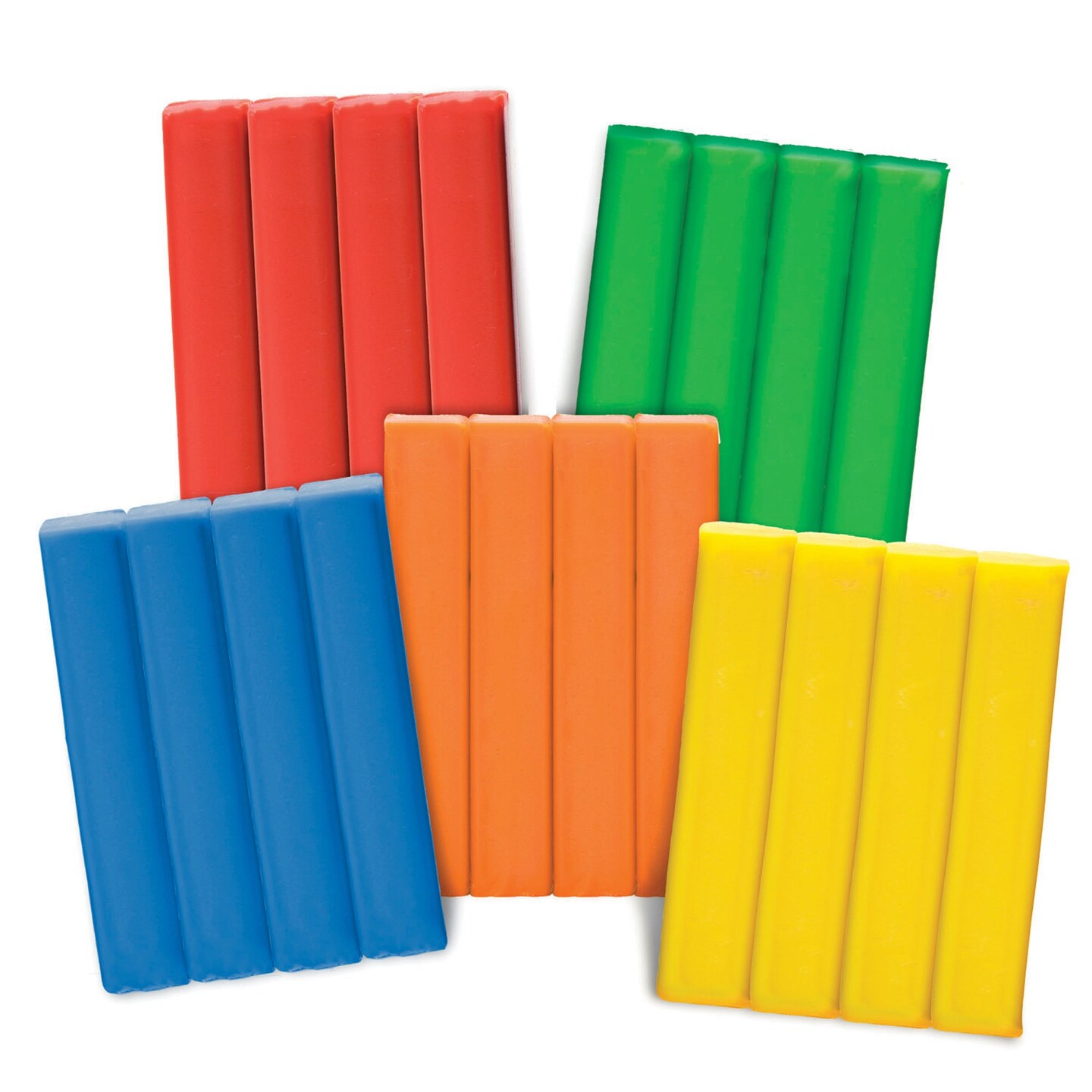 Modeling Clay, 5 Primary Color Assortment, 5 sticks/5 lbs. Per Set, 2 Sets