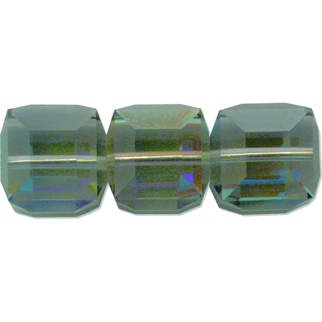 3 Black Diamond AB Cube Swarovski Crystal Beads 8mm New