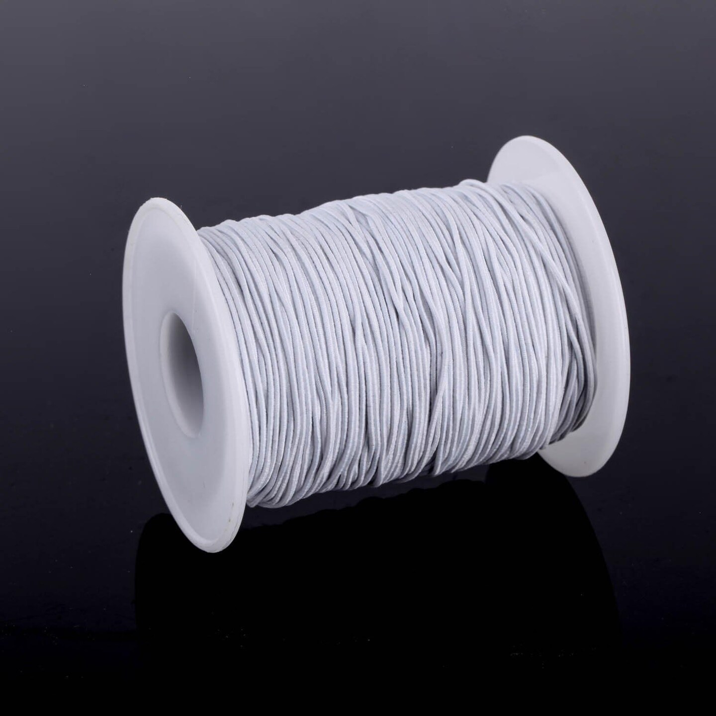 0.8 mm Elastic String Cord Elastic Thread Beading String Cord for Jewelry Making Bracelets Beading, 109 Yards, White