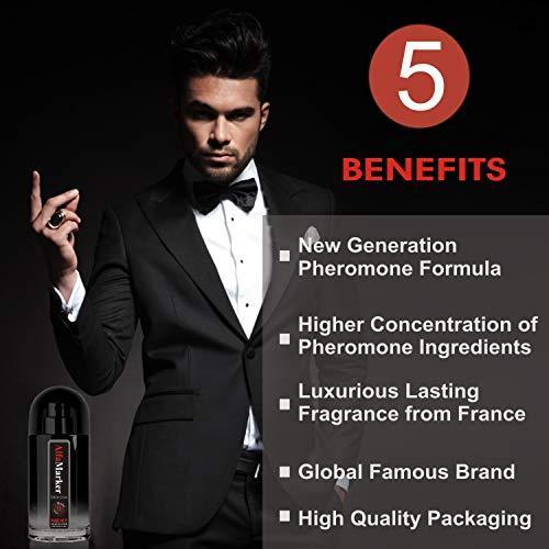 Pheromone Perfume for Men Male Pheromone Spray Attracting Cologne Intense 20ml Hombres Feromonas Concentradas Formula Premium scent Great Holiday Gift
