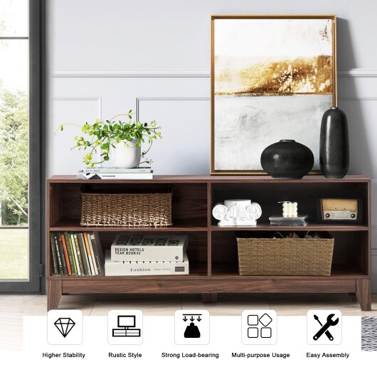 58 Inch Modern Entertainment Media Center Wood Tv Stand