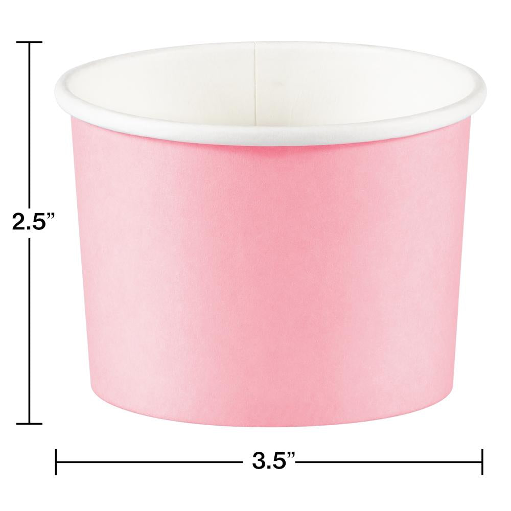 Classic Pink 8 oz Paper Treat Cups (8/Pkg)