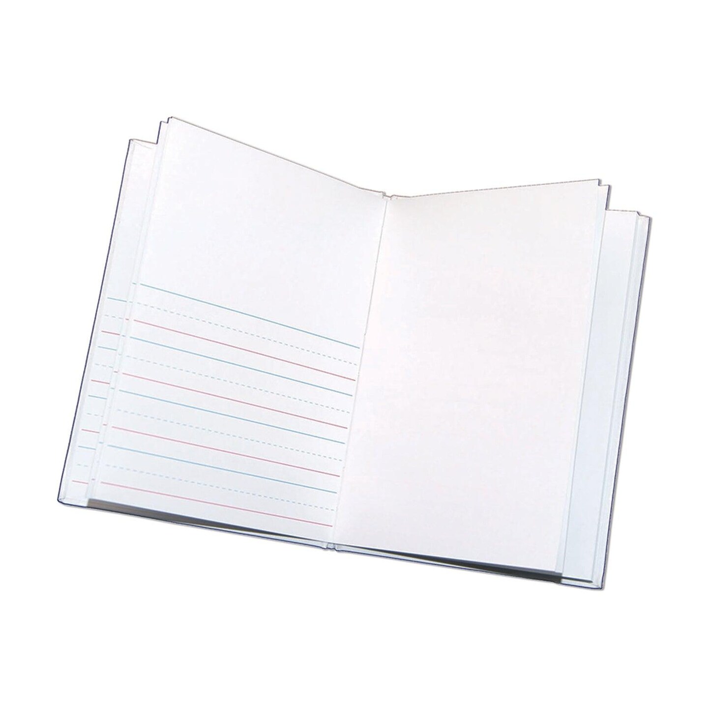 Hardcover Blank Book Primary Lined, 6&#x22; x 8&#x22; Portrait, White, Pack of 12