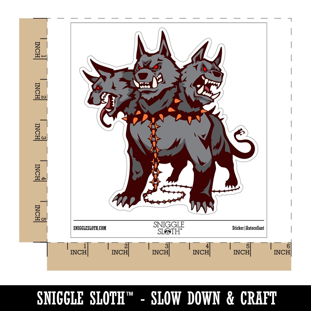 Cerberus Three Headed Dog Hades Greek Mythology Waterproof Vinyl