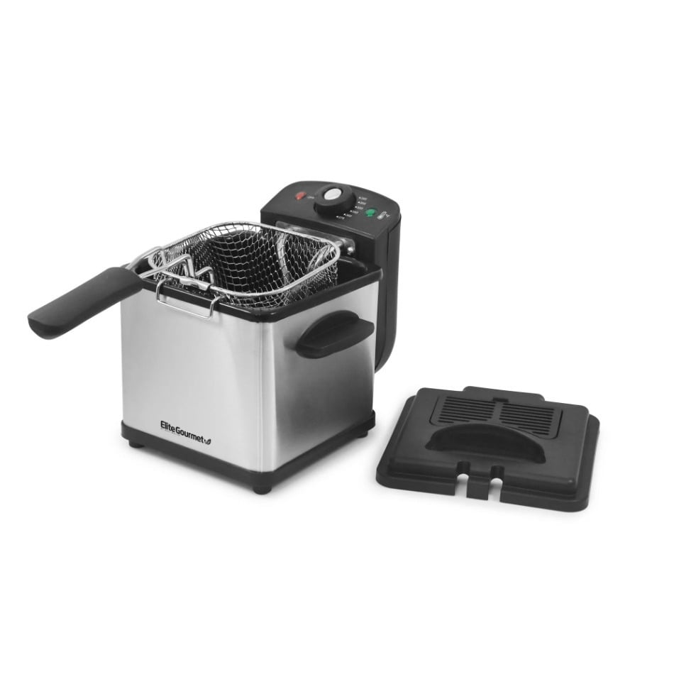 Elite Groumet Elite Gourmet 1.6 quart Deep Fryer Stainless Steel-