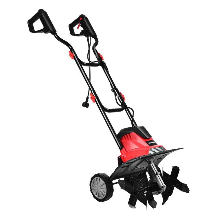 Corded Electric Tiller and Cultivator 9-Inch Tilling Depth-14 inches