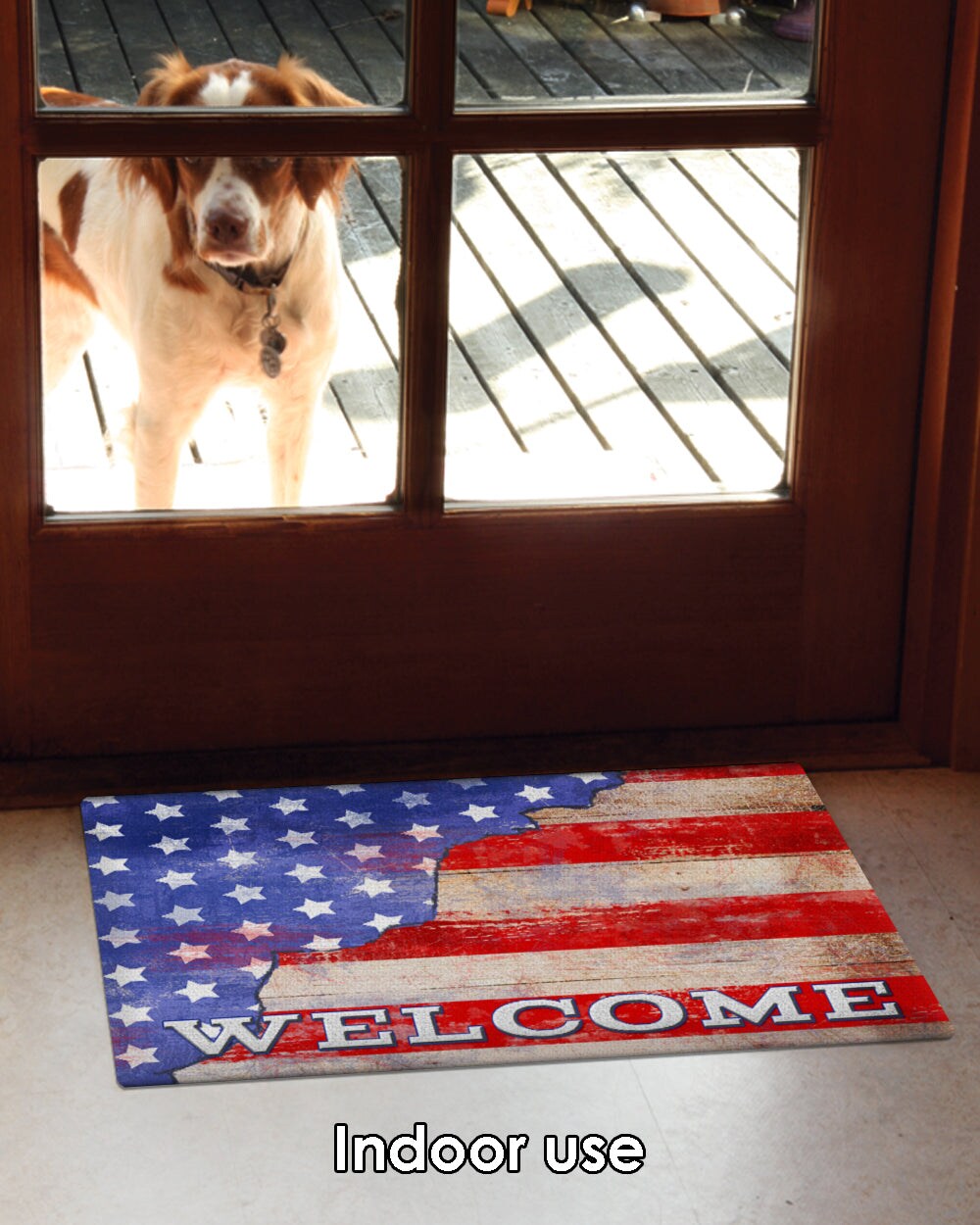 Freedom Stars and Stripes Door Mat (18 x 30&#x22;)