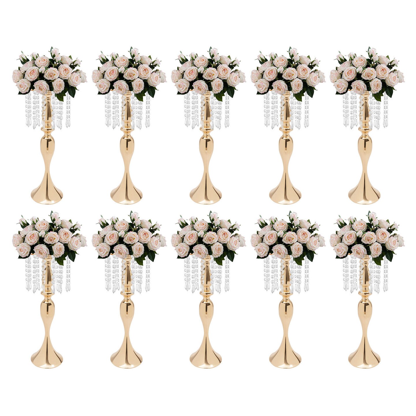 Kitcheniva 10 Flower Vase Stand Centerpieces for Wedding