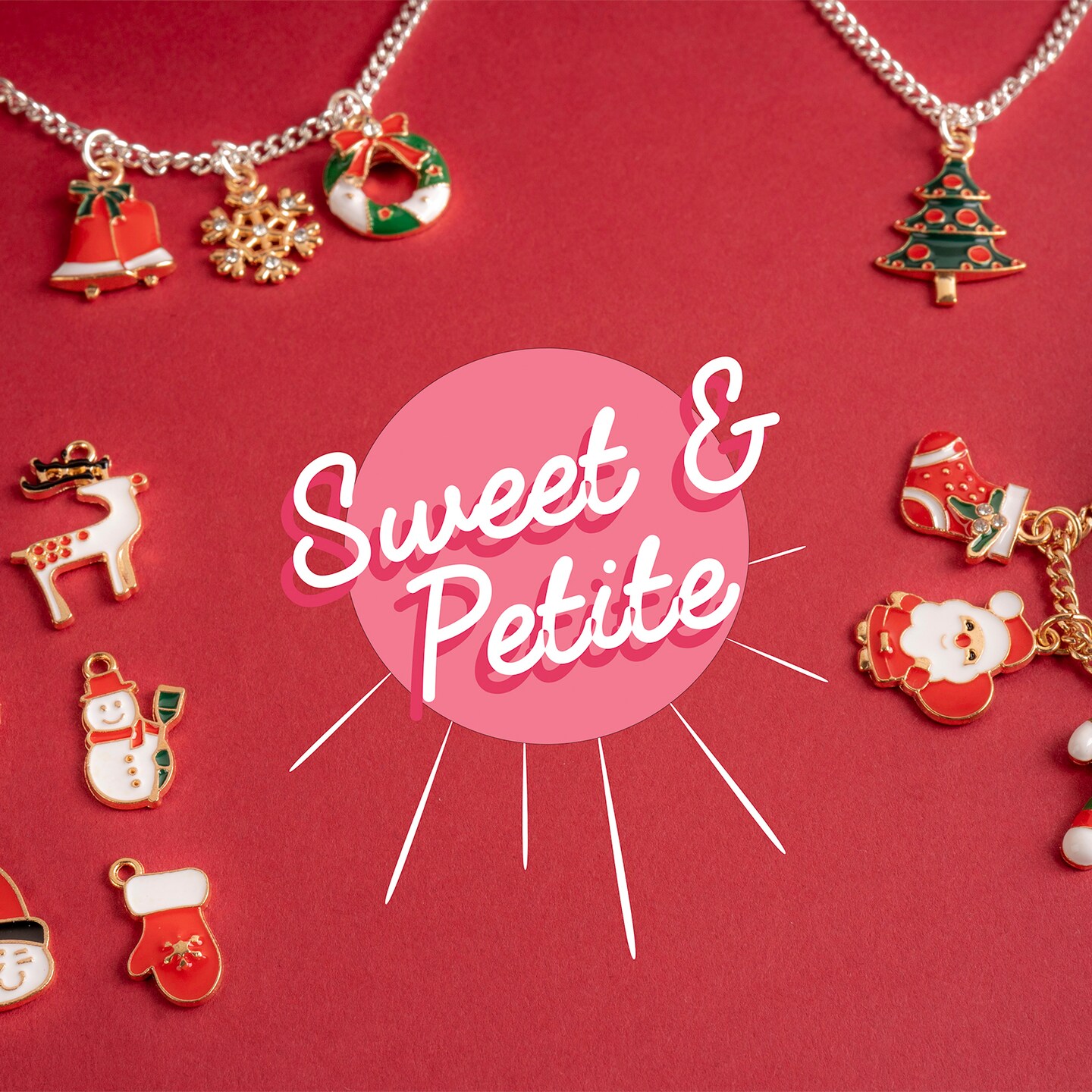 John Bead Sweet &#x26; Petite Snowflake Holiday Charms, 8pcs