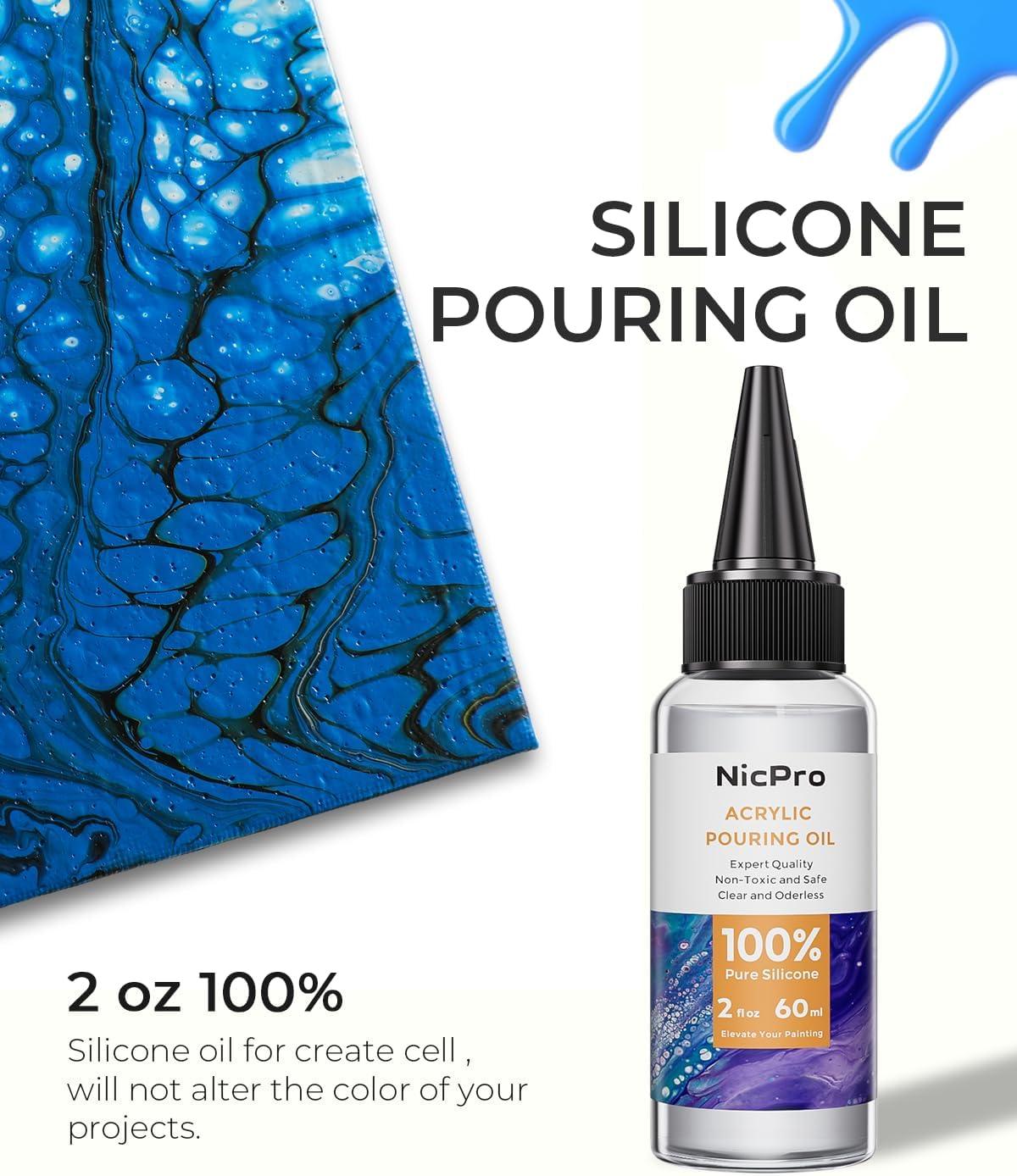60 Craft Rocks With 8 Colors Premixed Acrylic Pour Paint Set (33.8 oz, 1000 ml) Premixed